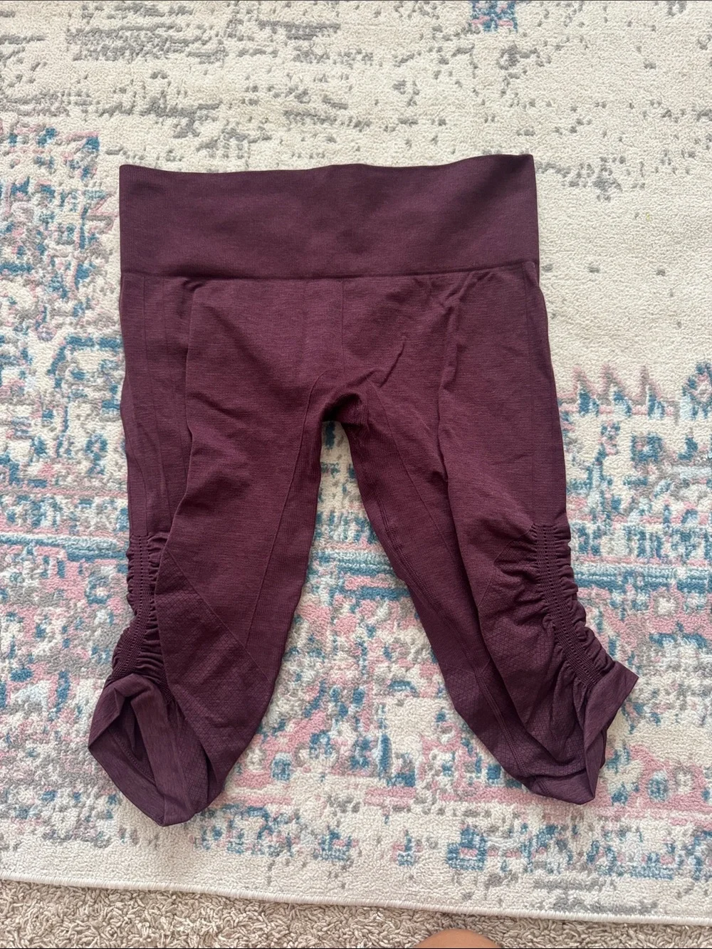 lululemon athletica Girls' Ruched Capri Leggings - Plum